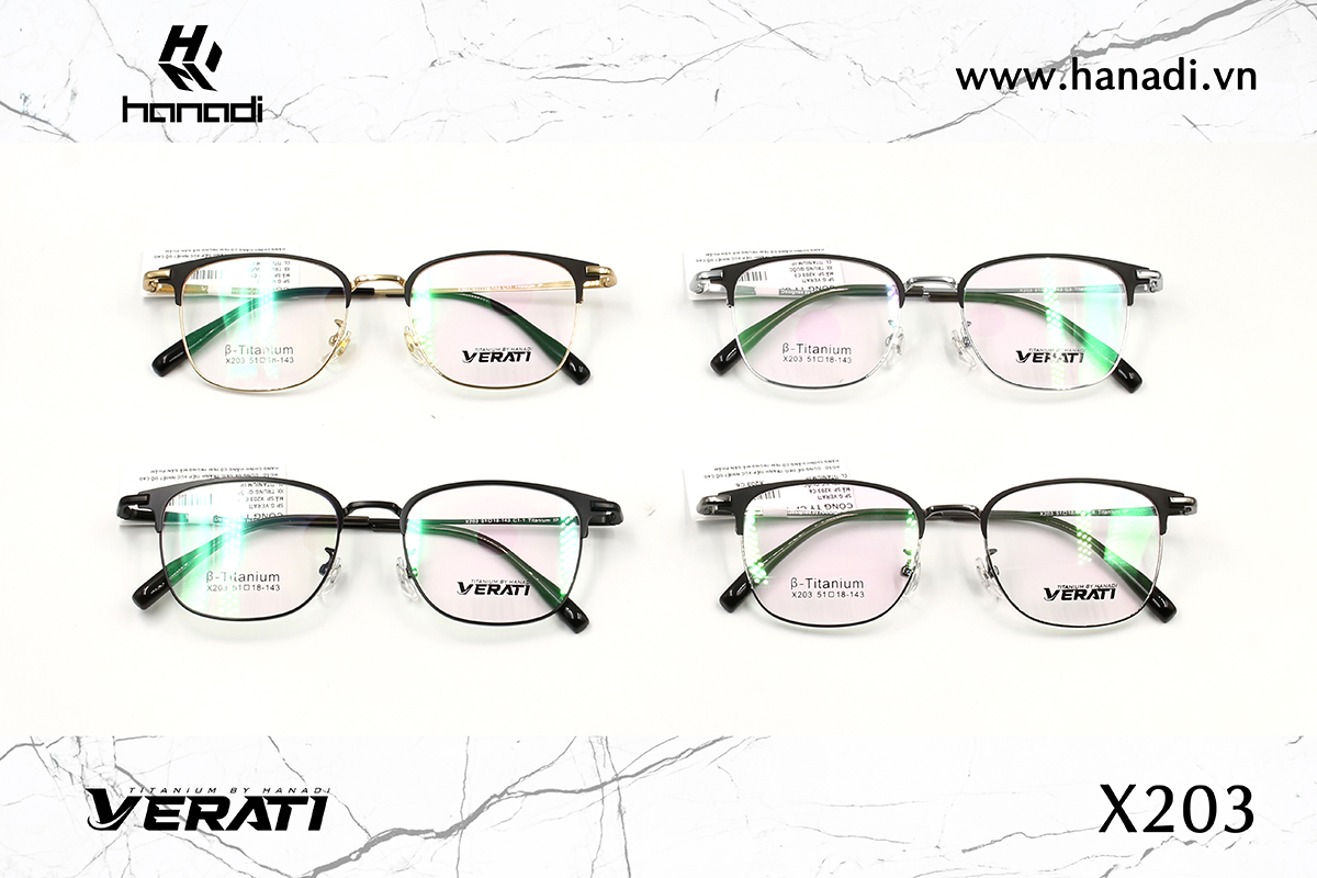 GỌNG TITANIUM VERATI X203