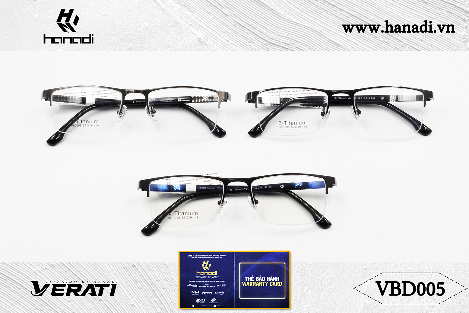 GỌNG TITANIUM VERATI VBD005