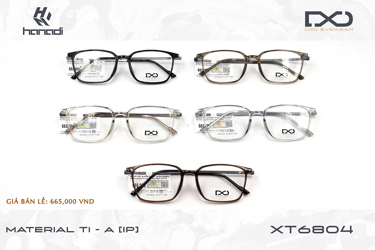 GỌNG TITANIUM ALLOY DXO XT6804