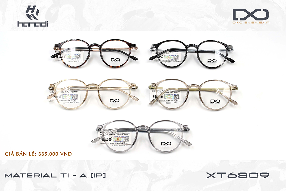 GỌNG TITANIUM ALLOY DXO XT6809