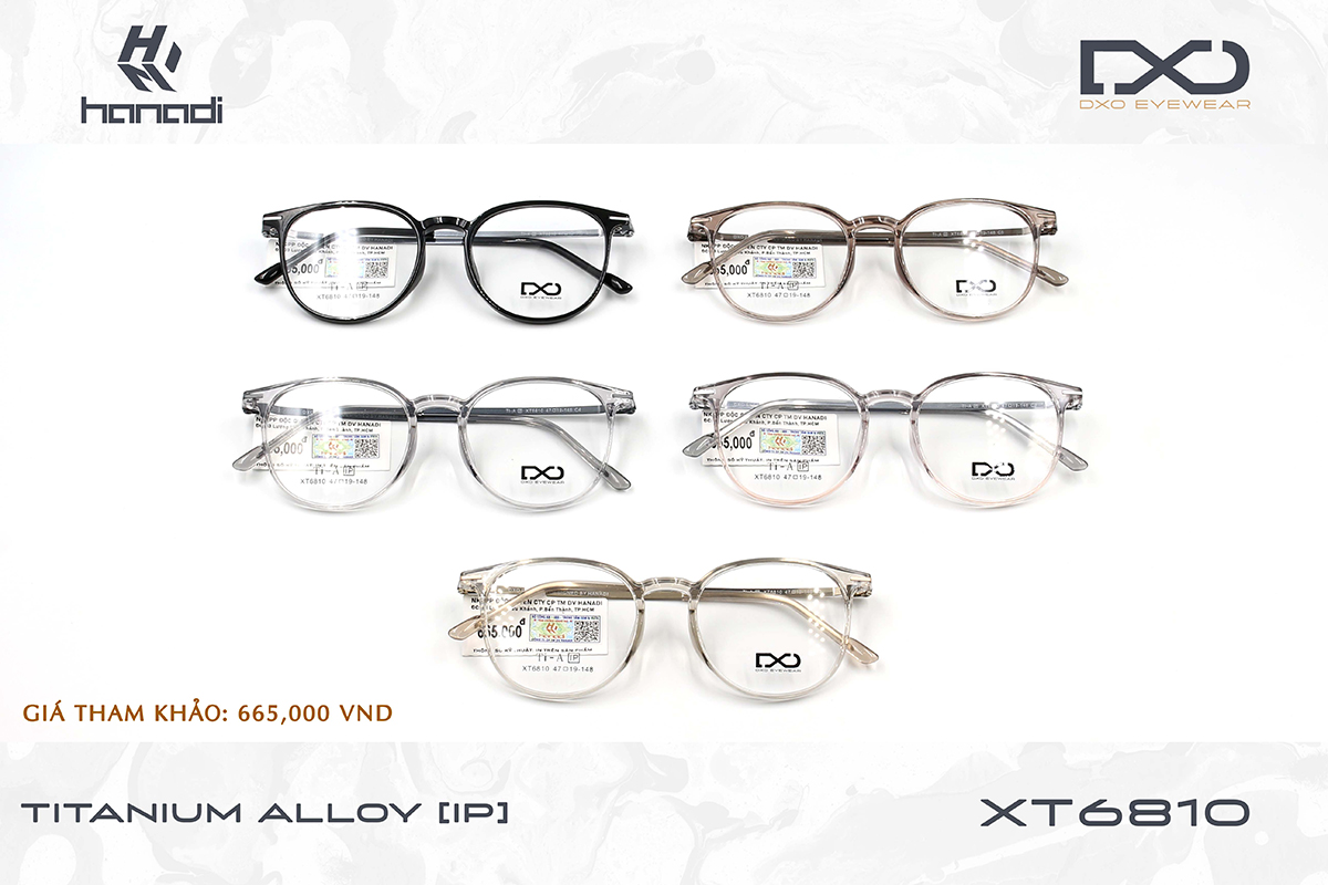 GỌNG TITANIUM ALLOY DXO XT6810