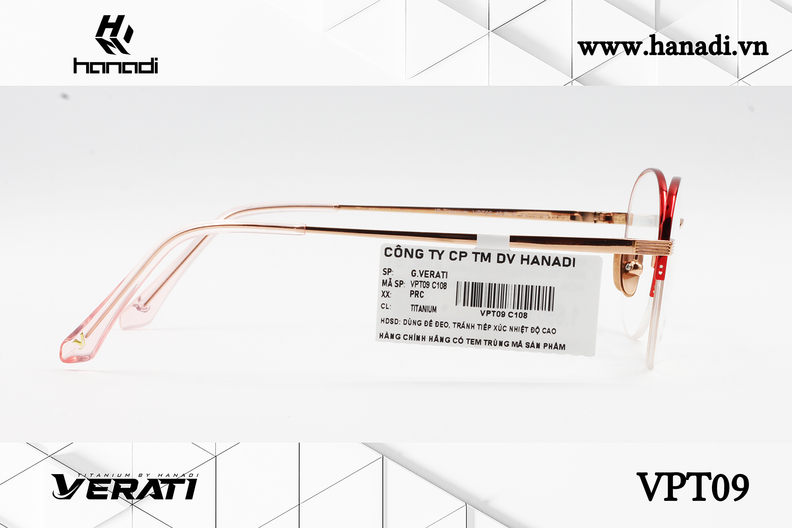 GỌNG TITANIUM VERATI VPT09