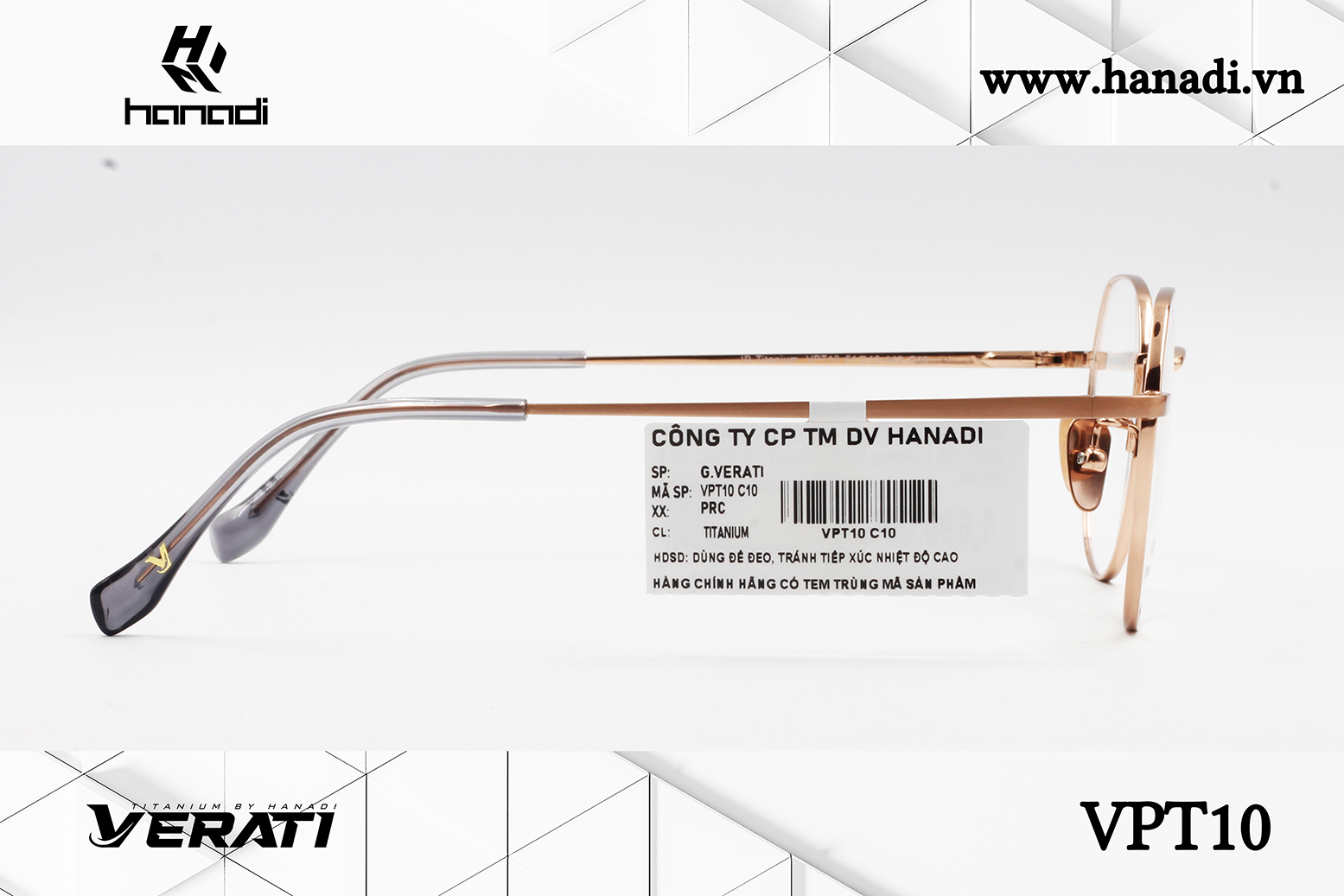 GỌNG TITANIUM VERATI VPT10