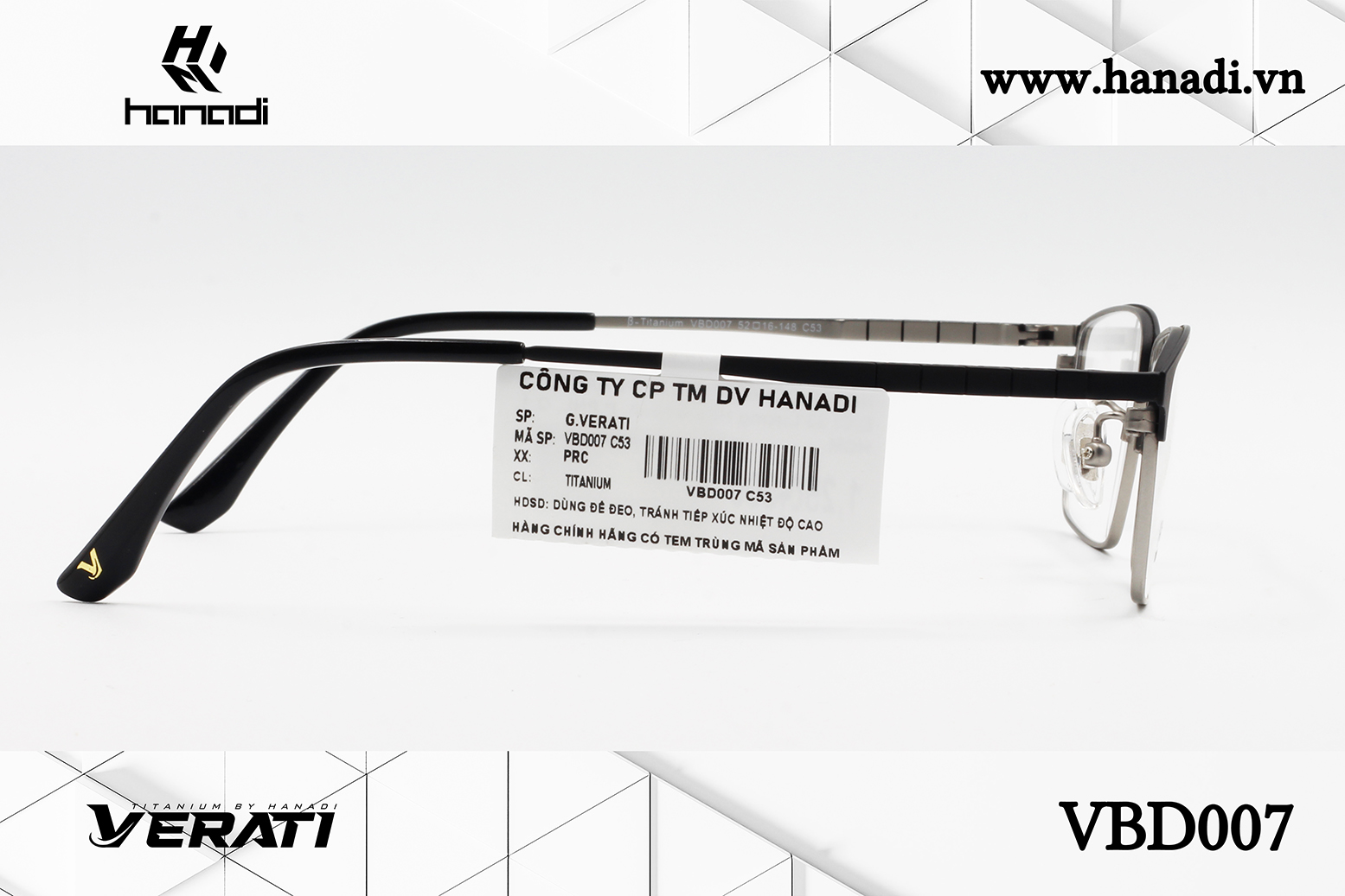 GỌNG TITANIUM VERATI VBD007