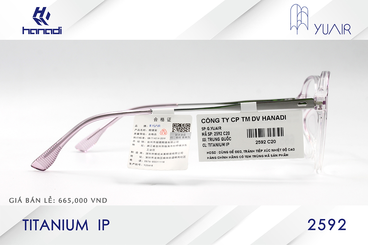 GỌNG TITANIUM YUAIR 2592