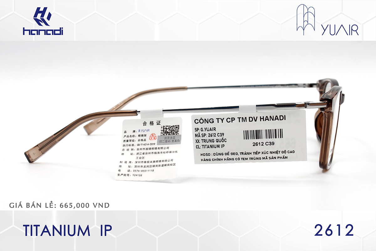 GỌNG TITANIUM YUAIR 2612