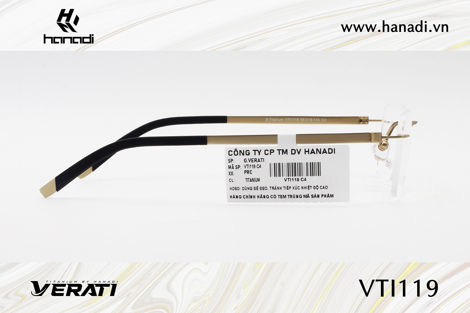 GỌNG TITANIUM VERATI VTI119