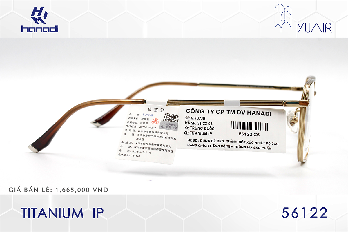 GỌNG TITANIUM YUAIR 56122