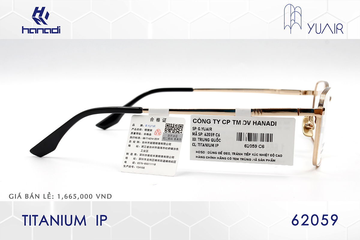GỌNG TITANIUM YUAIR 62059