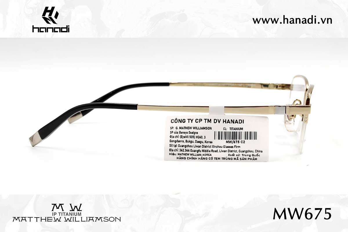 G. TITANIUM MATTHEW WILLIAMSON MW/675