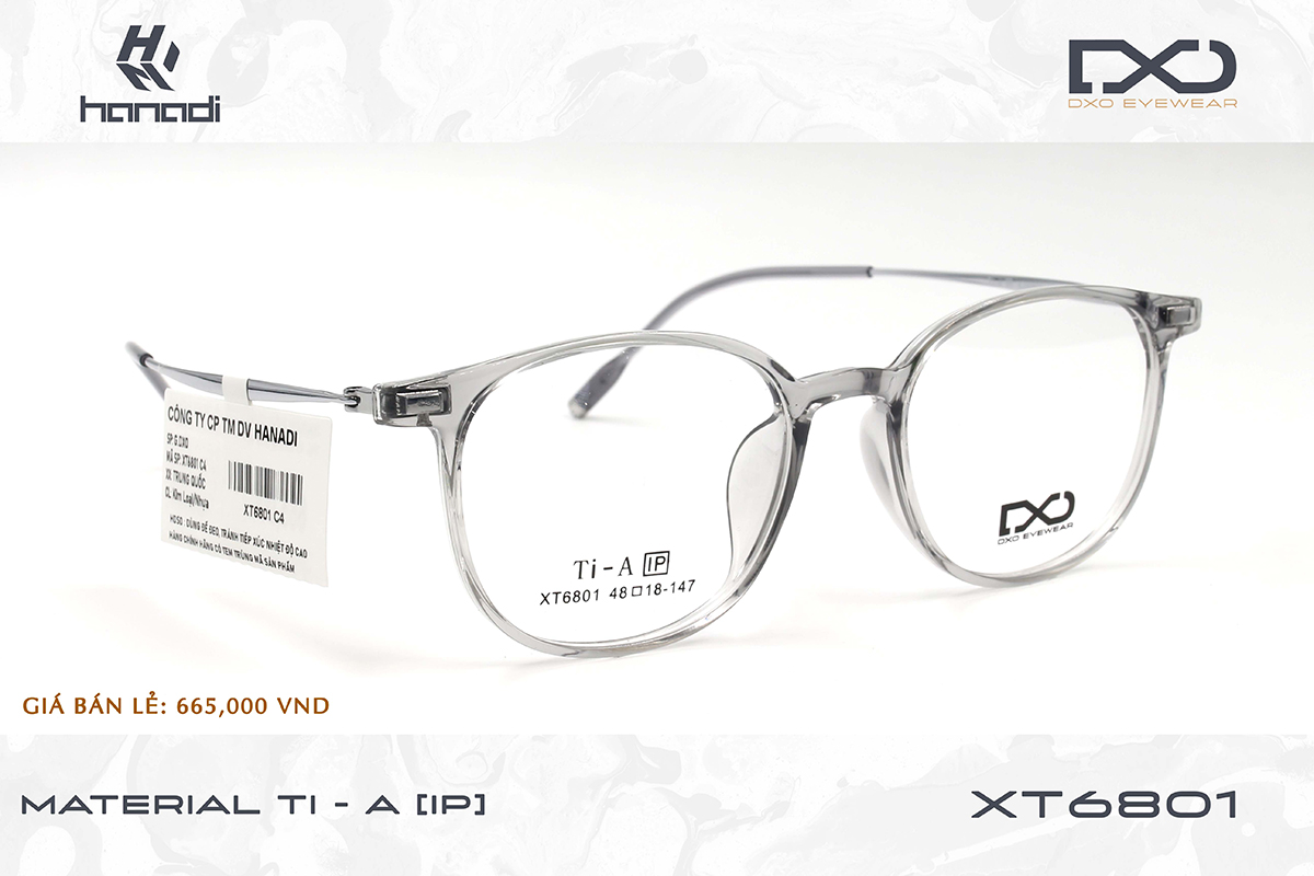 GỌNG TITANIUM ALLOY DXO XT6801