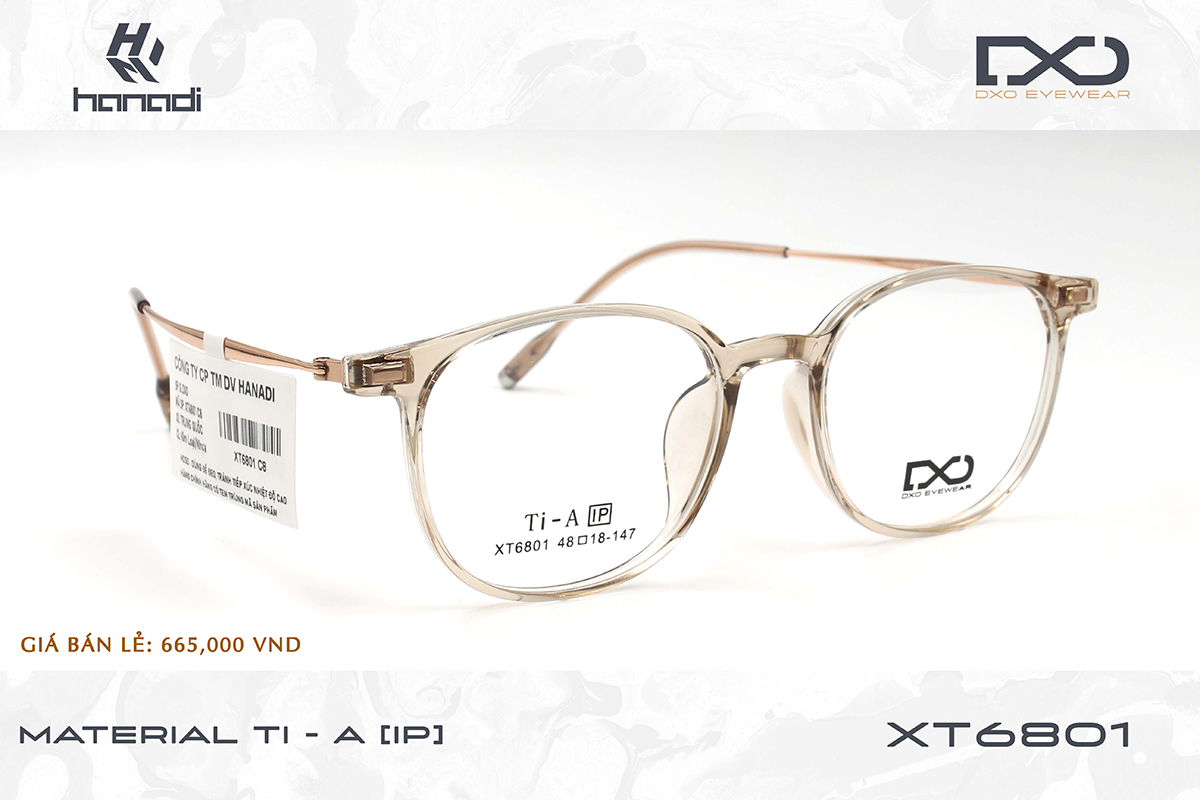 GỌNG TITANIUM ALLOY DXO XT6801