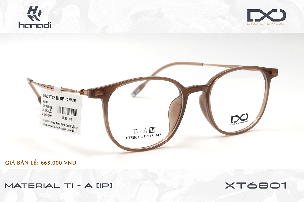 GỌNG TITANIUM ALLOY DXO XT6801