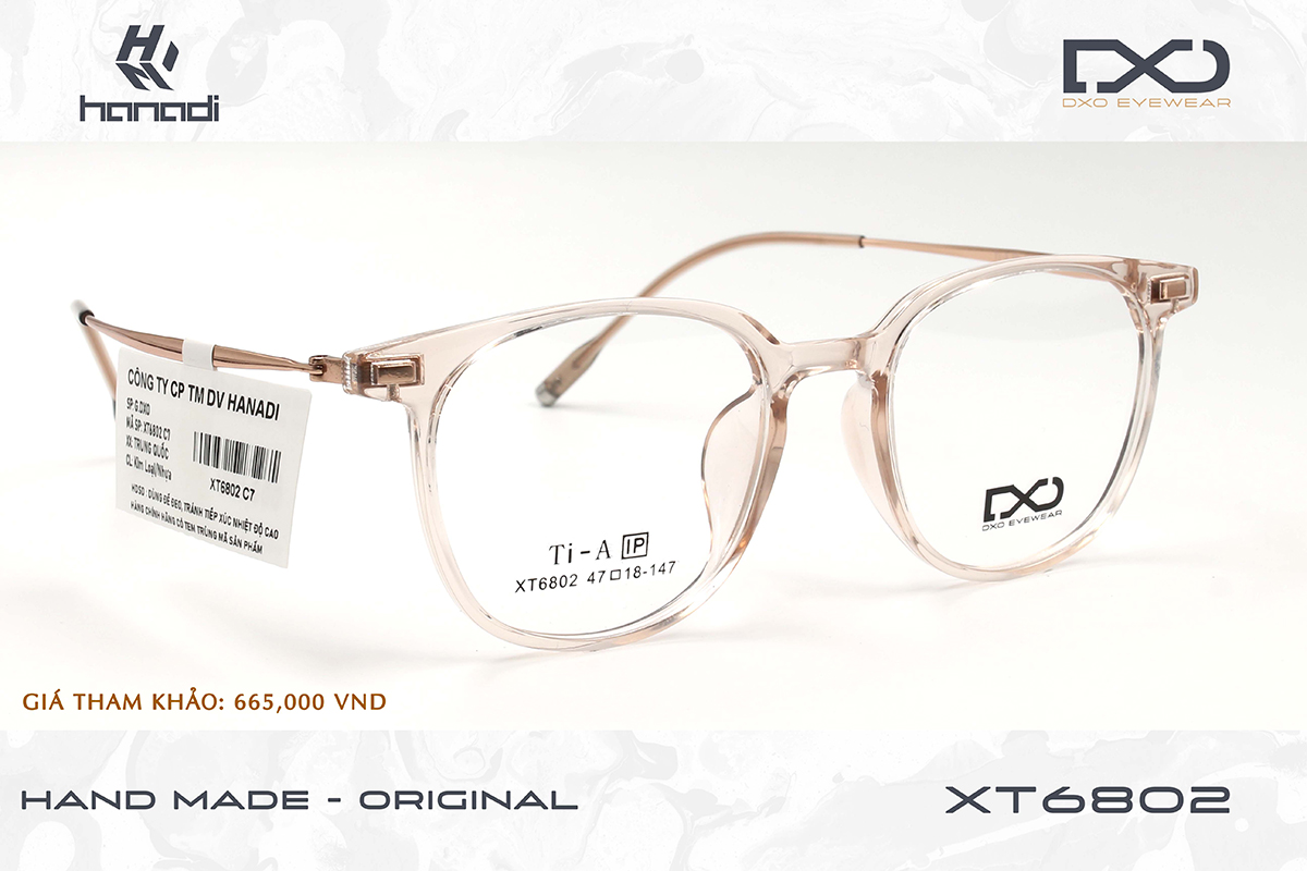 GỌNG TITANIUM ALLOY DXO XT6802