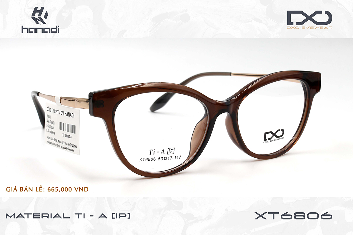GỌNG TITANIUM ALLOY DXO XT6806