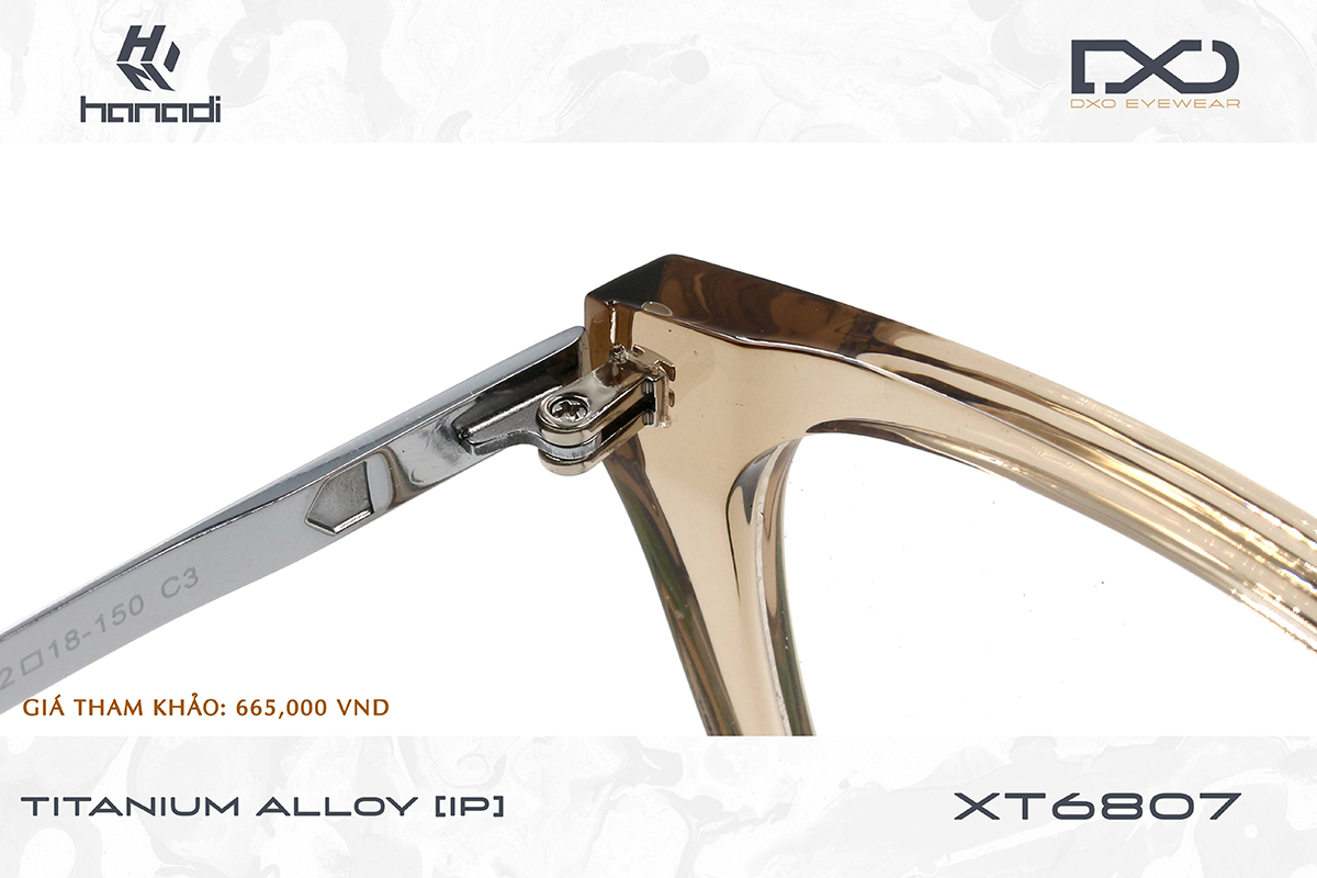 GỌNG TITANIUM ALLOY DXO XT6807