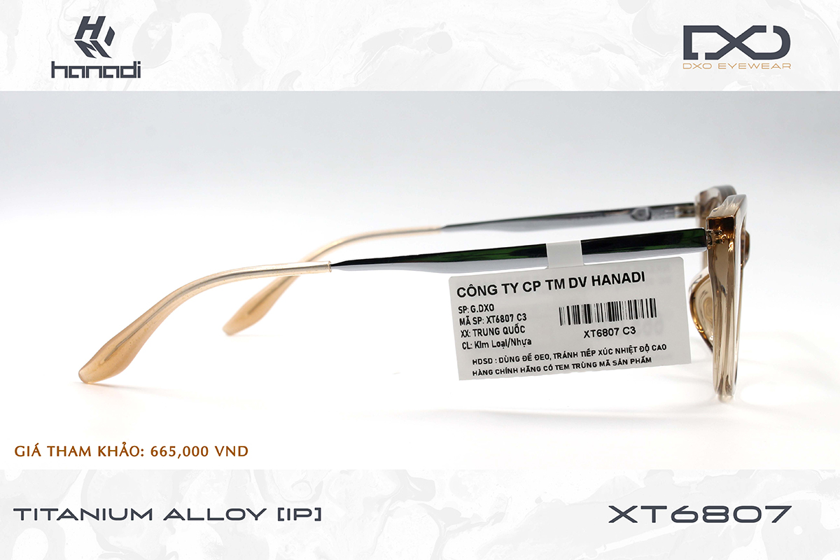 GỌNG TITANIUM ALLOY DXO XT6807
