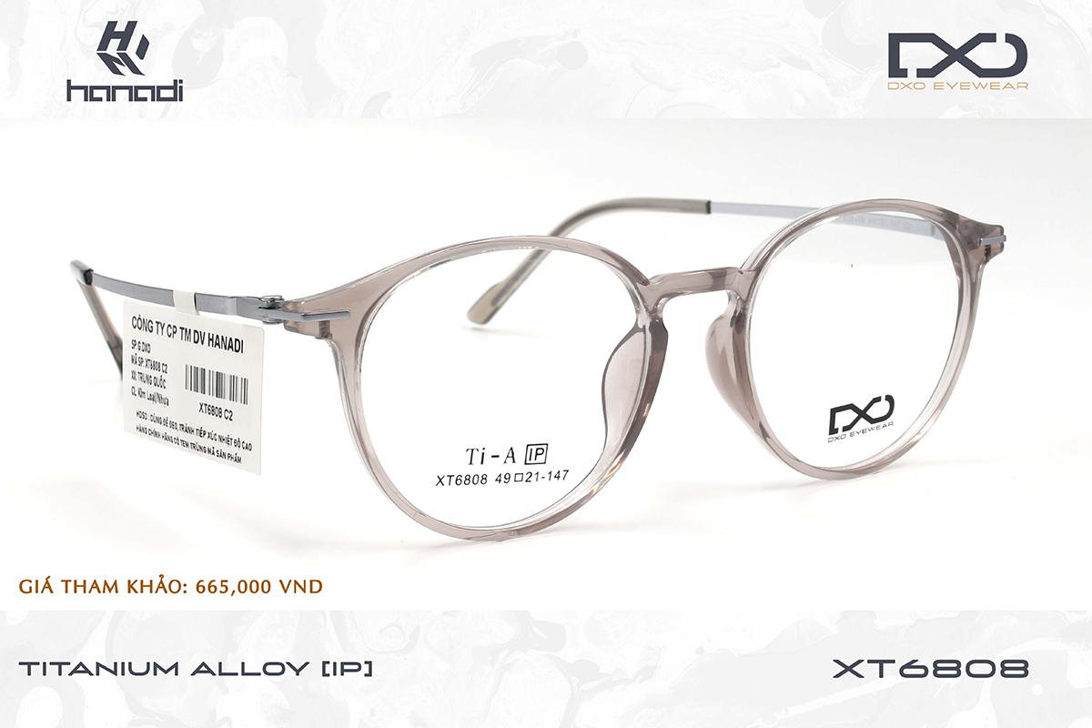 GỌNG TITANIUM ALLOY DXO XT6808