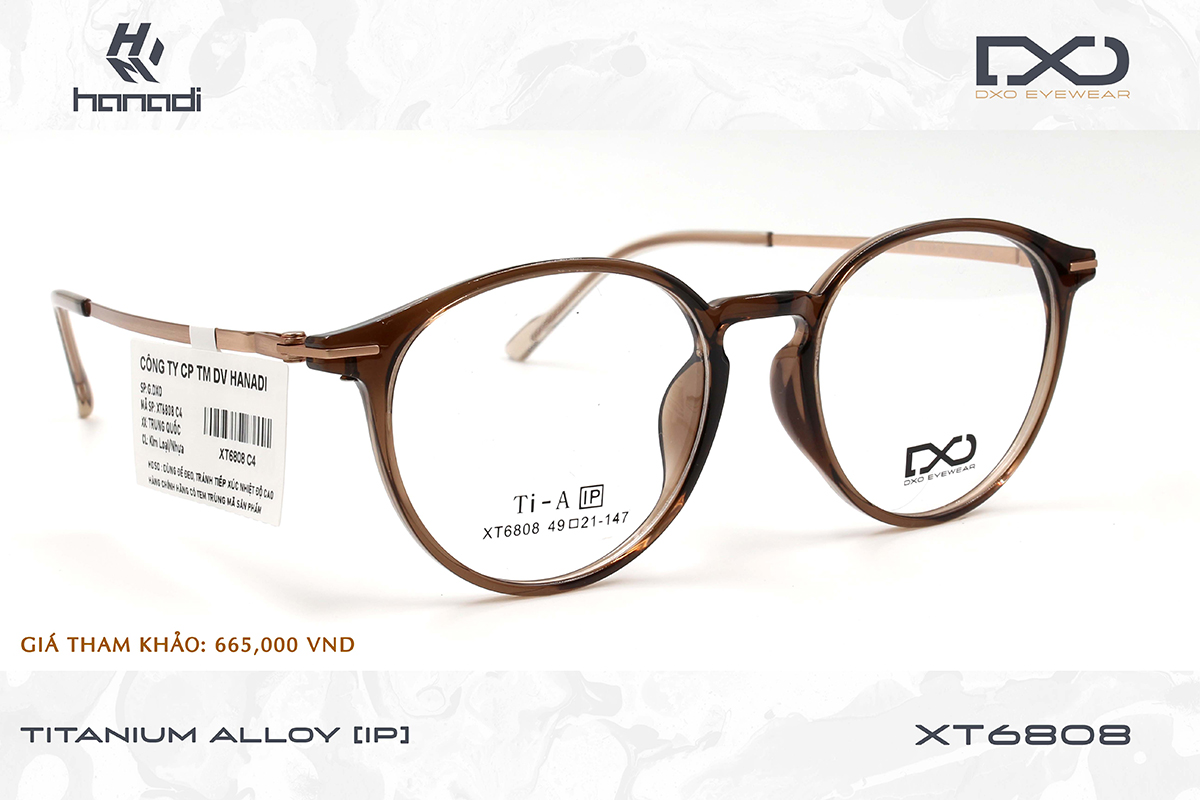 GỌNG TITANIUM ALLOY DXO XT6808