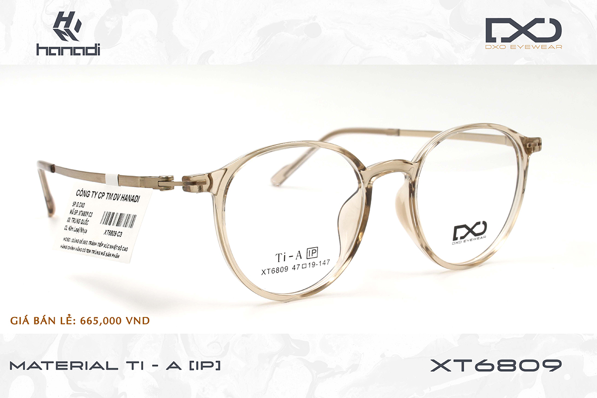 GỌNG TITANIUM ALLOY DXO XT6809