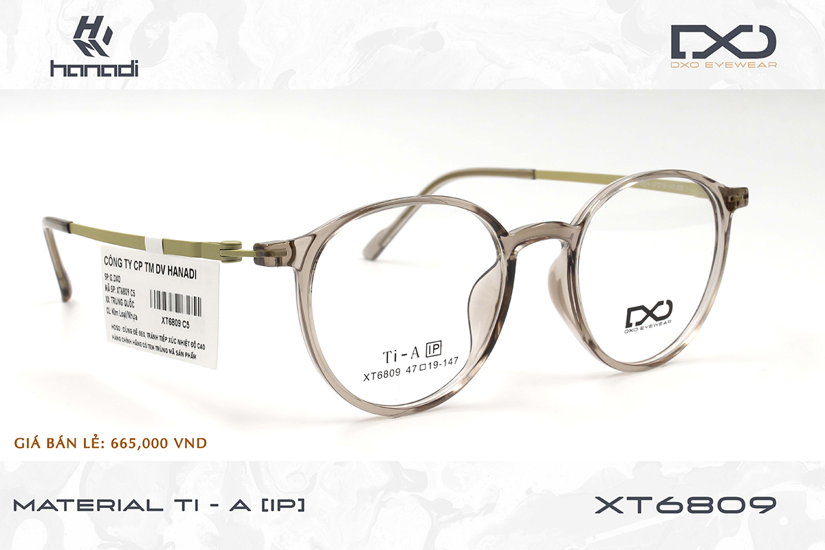 GỌNG TITANIUM ALLOY DXO XT6809