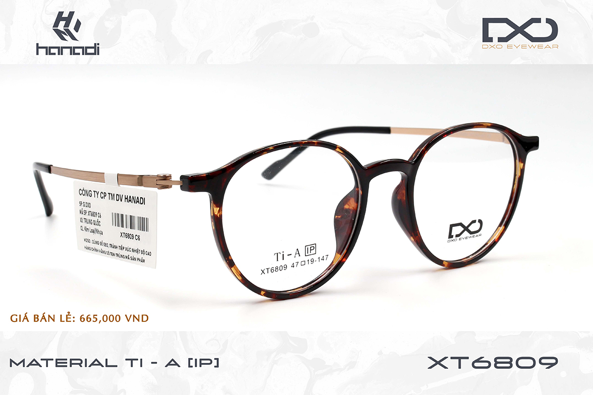 GỌNG TITANIUM ALLOY DXO XT6809