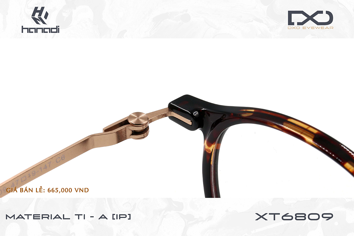 GỌNG TITANIUM ALLOY DXO XT6809