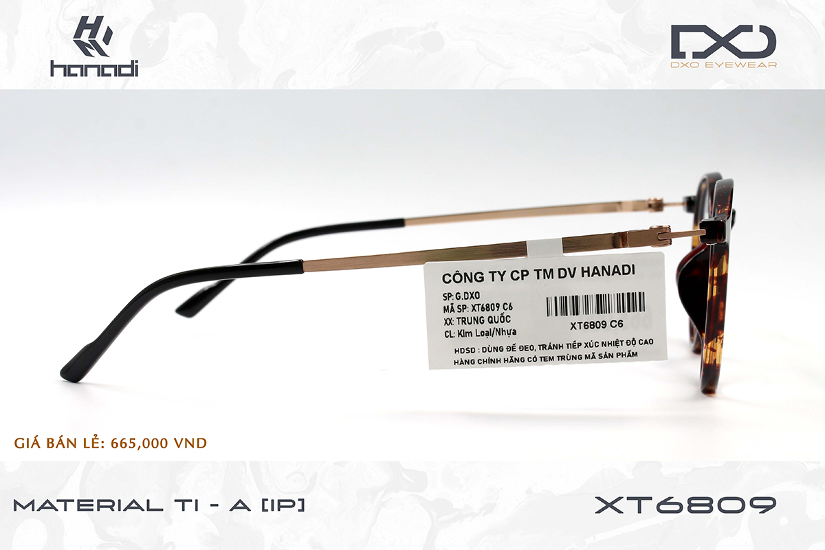 GỌNG TITANIUM ALLOY DXO XT6809
