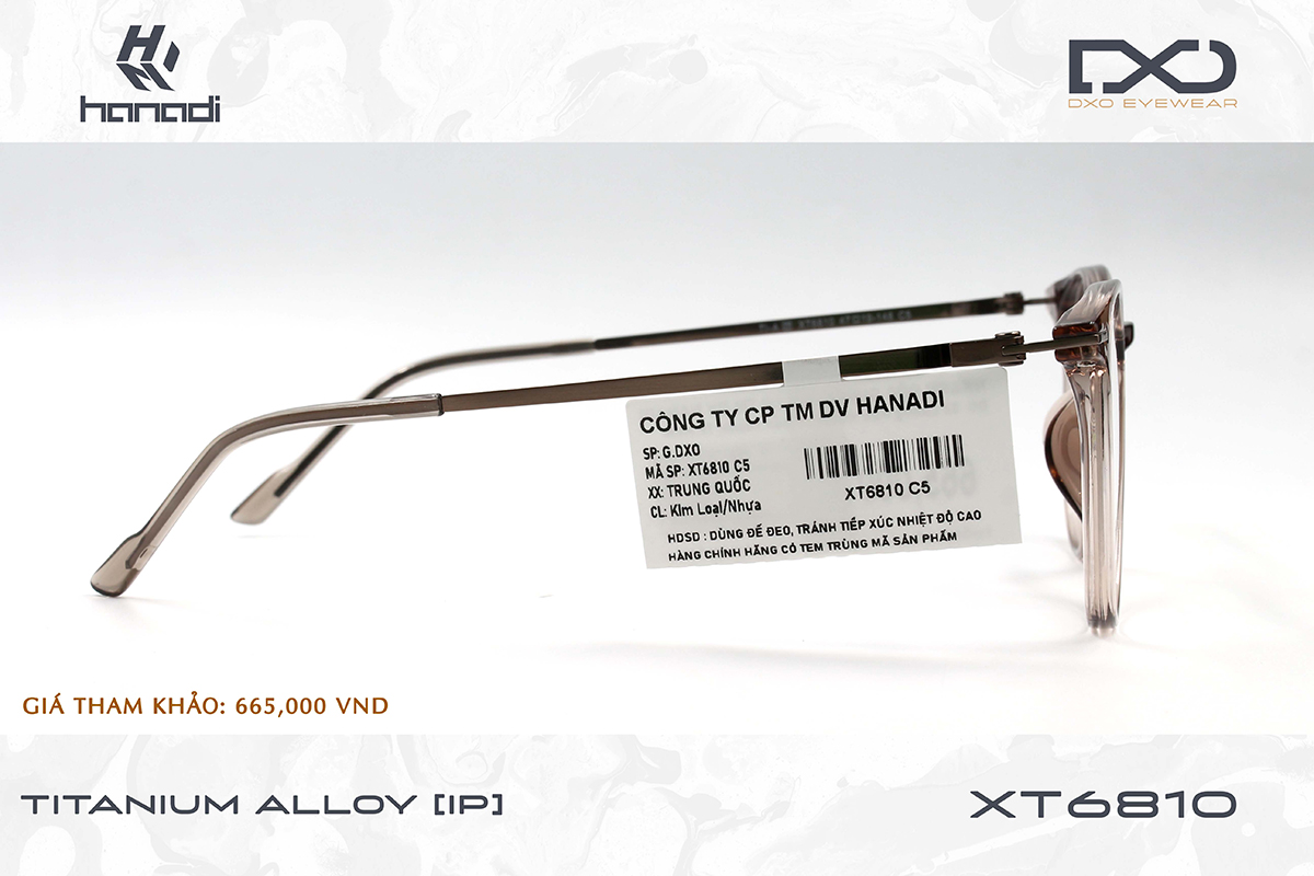 GỌNG TITANIUM ALLOY DXO XT6810