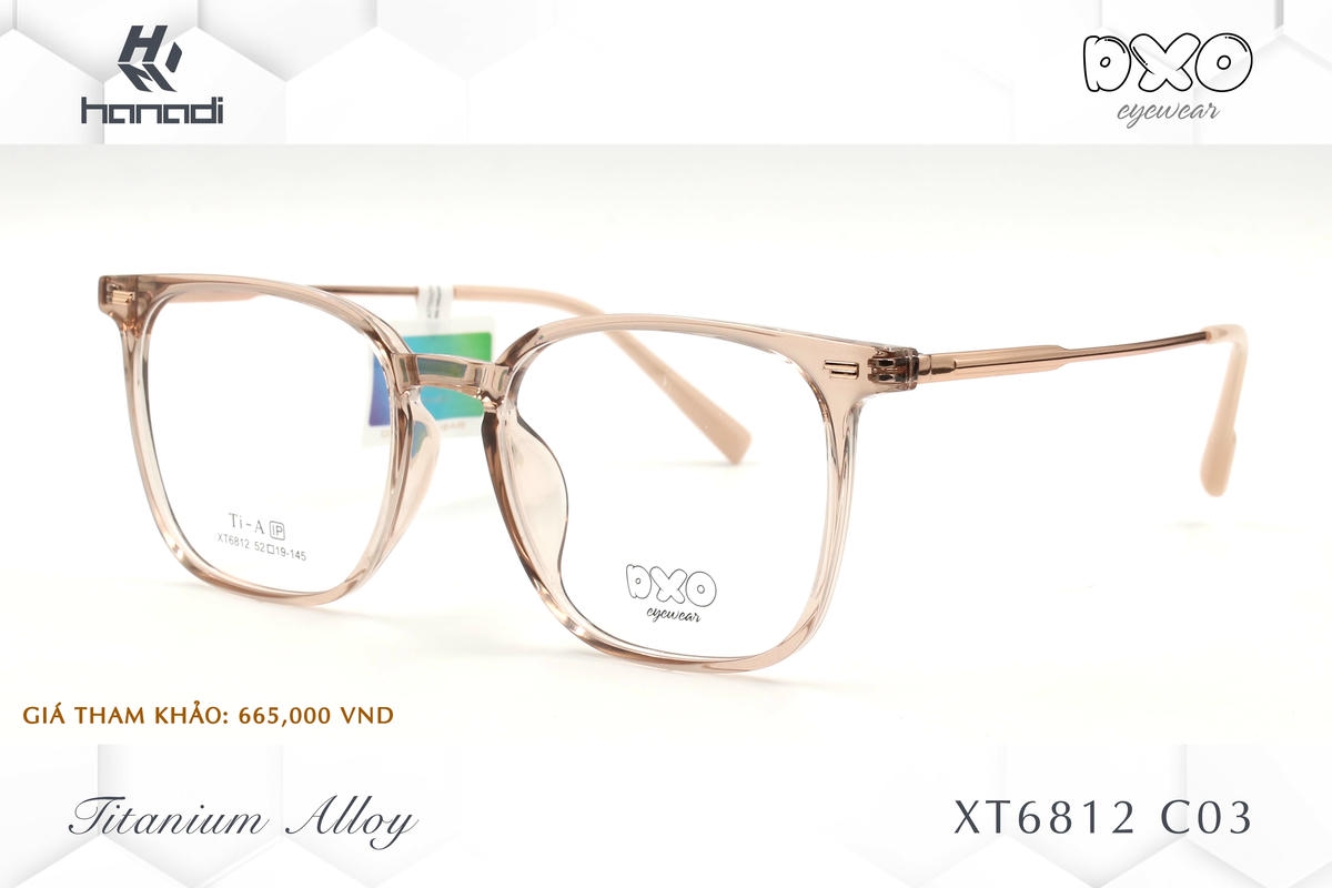 GỌNG TITANIUM ALLOY DXO XT6812