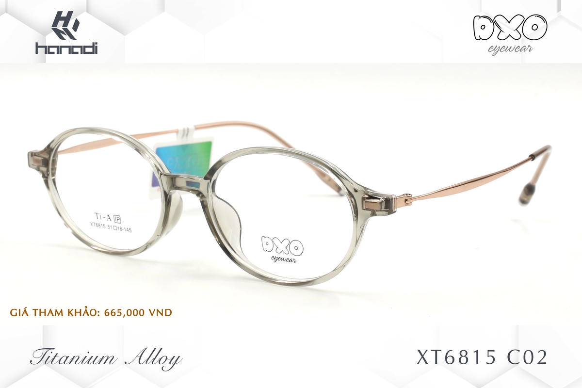 GỌNG TITANIUM ALLOY DXO XT6815