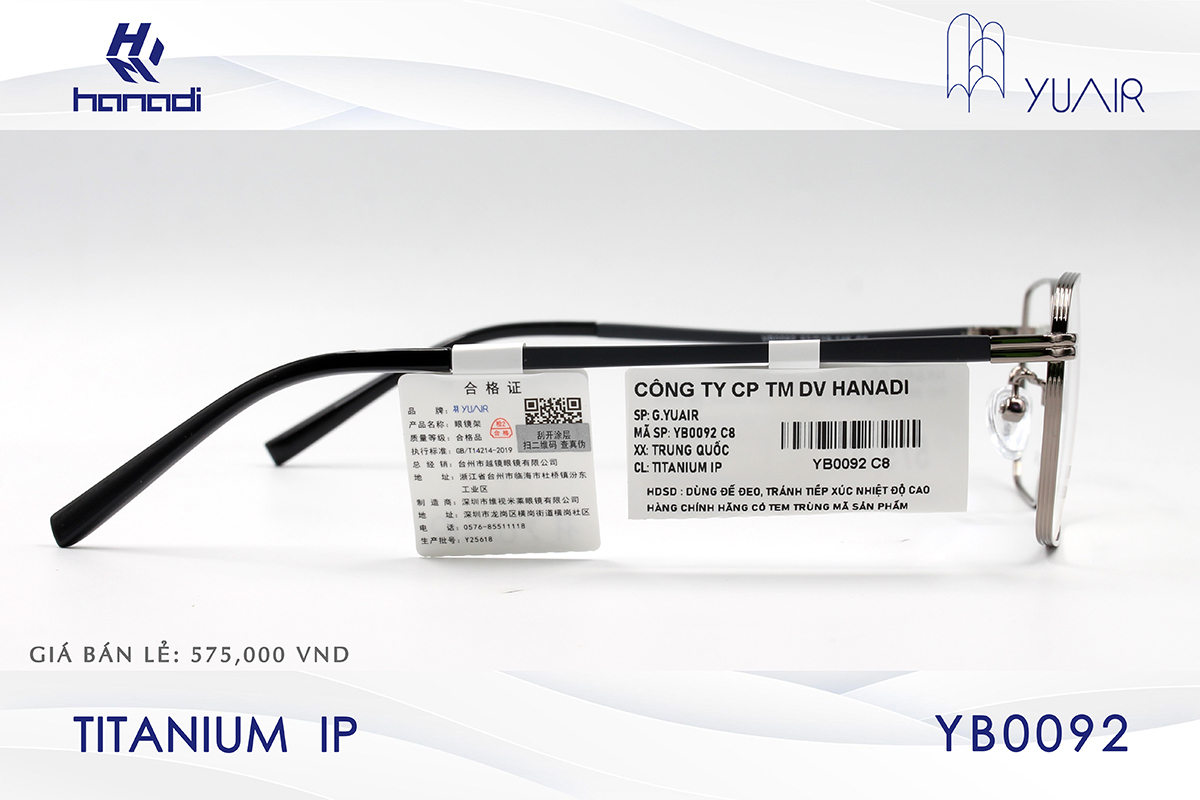 GỌNG TITANIUM YUAIR YB0092