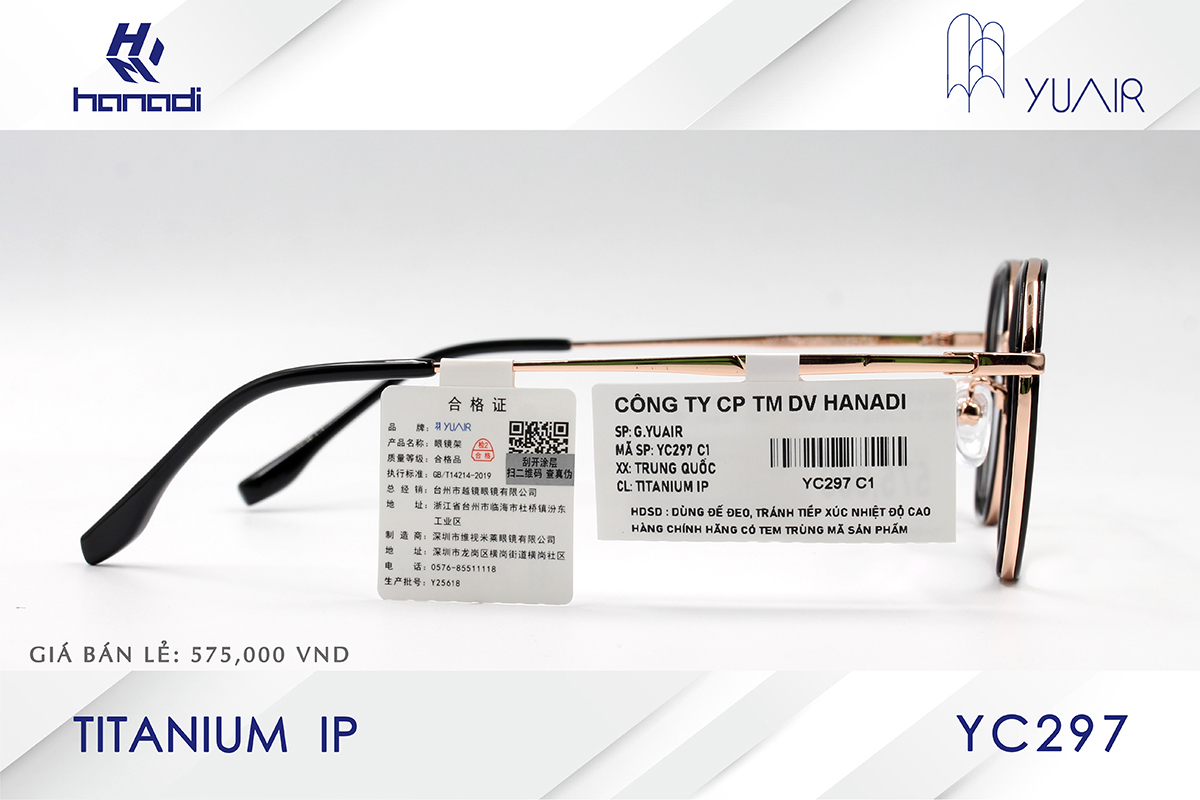 GỌNG TITANIUM YUAIR YC297